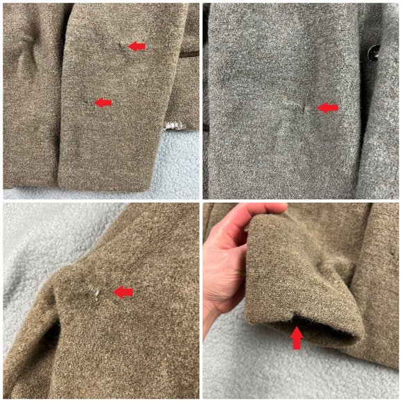 Manfred Wesenjak Jacket Womens 58 Extra Large XL Brown Wool Coat Sweater 2 - Picture 9 of 11